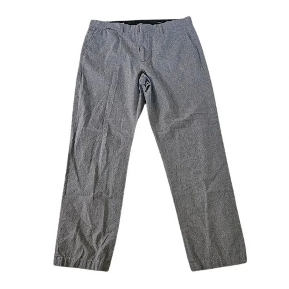 J. Crew Bedford Chino Pants Men 34x32 Gray Cotton Preppy Straight Leg